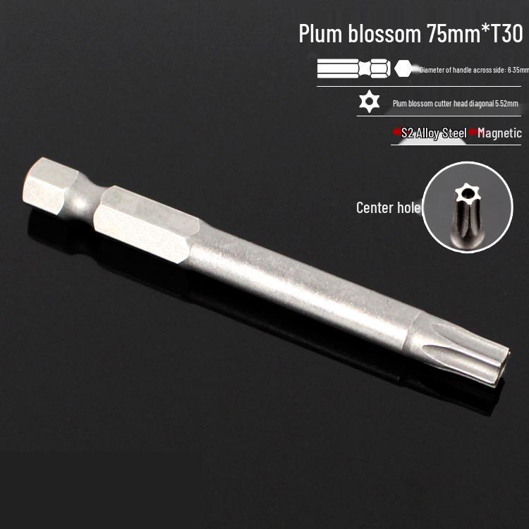 Магнитная 50-мм отвертка-звездочка и набор шестигранных бит для электродрелей