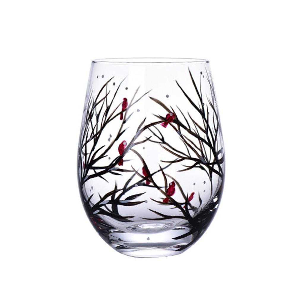 Креативный печатный стеклянный стакан Four Seasons Trees Винные бокалы Пивные кружки Винный стакан Материал стекла для вина Пива и коктейлей