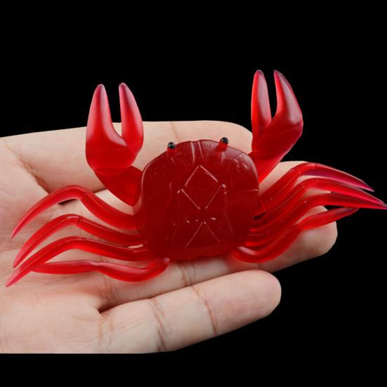 10 см/16,5 г медленно тонущий мягкий крабовый приманка для дальнего заброса бионическая крабовая приманка цветная искусственная приманка из ПВХ аксессуары для соленой и пресноводной рыбалки