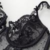 Embroidery Lace Sexy Women French Bra Set Sweet Top Pushup Wedding Bralette Bra Panty Sets Comfortable Intimates