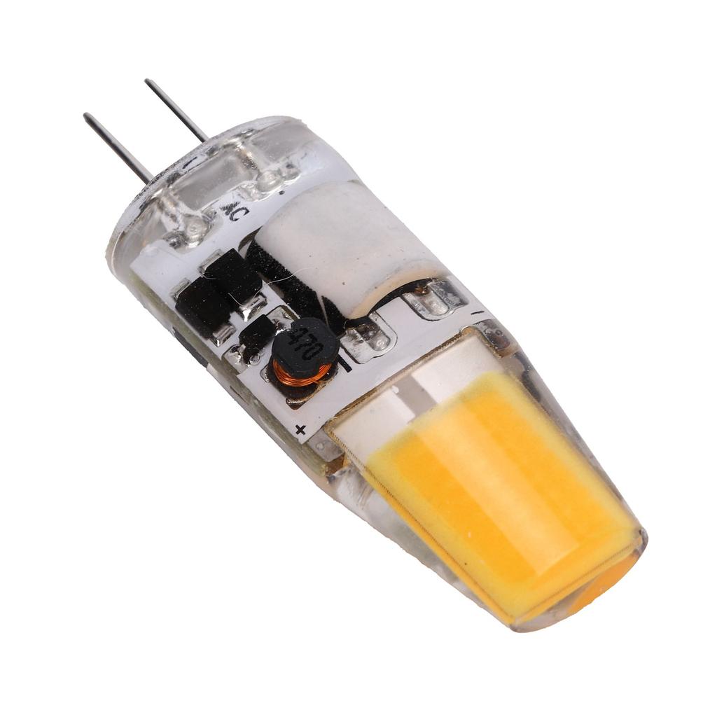 G4 LED COB Bulb 5W 600LM Silicone Chandelier Ceiling Lamp Bulb AC/DC 12V 4.2x1.3cmWarm White