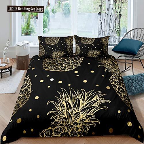 Fruit 3D Pineapple Fruit Pattern Duvet Cover Set King Queen Size Bedding Sets With Pillowcase For Boy Girl Polyester Bedding Set