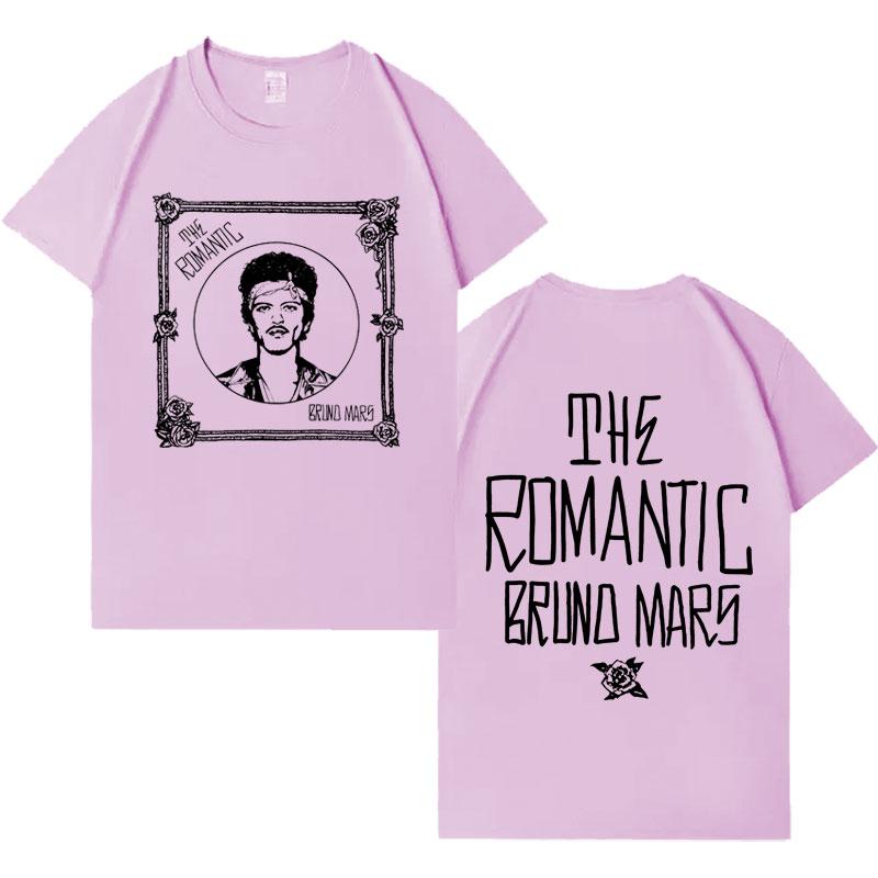 Singer Bruno Mars New Album Pop Tshirt Unisexs Women Casual Short Sleeve Tshirt Unisexs Aesthetic Harajuku 2026 Spring summer new Top