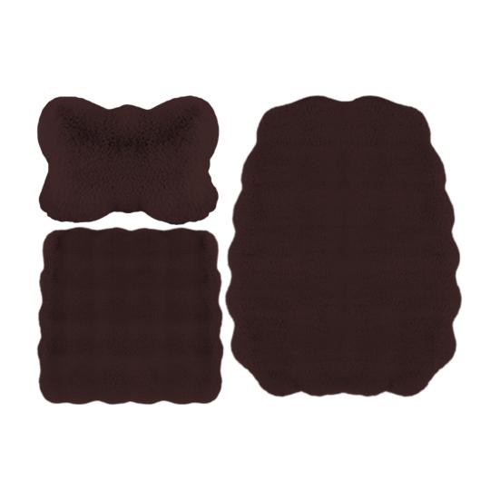 Утолщенные плюшевые подушки для автомобильных сидений, мягкие, пушистые, теплые, нескользящие чехлы для передних и задних сидений