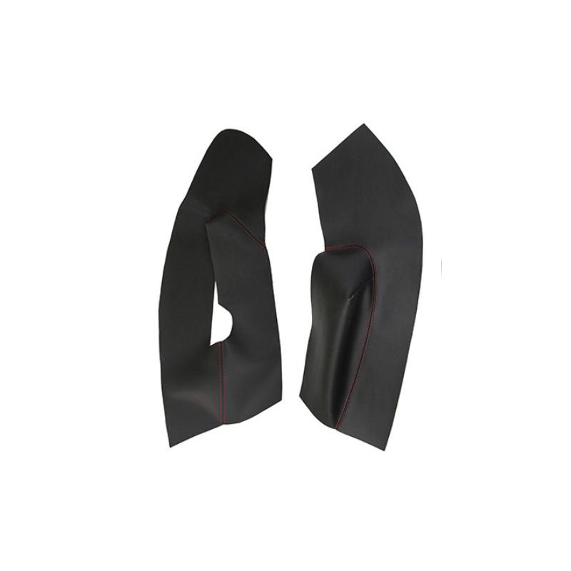 Left Hand Drive Leather Door Panels Cover For Skoda Octavia 2007 2008 2009 2010 - 2014 Car Door Armrest Panel Cover Sticker