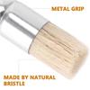 6Pcs Bristle Paint Brushes with Wooden Handle Watercolor Acrylic Oil Painting