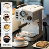Ретро итальянская полуавтоматическая эспрессо-машина 2025 года с капучинатором