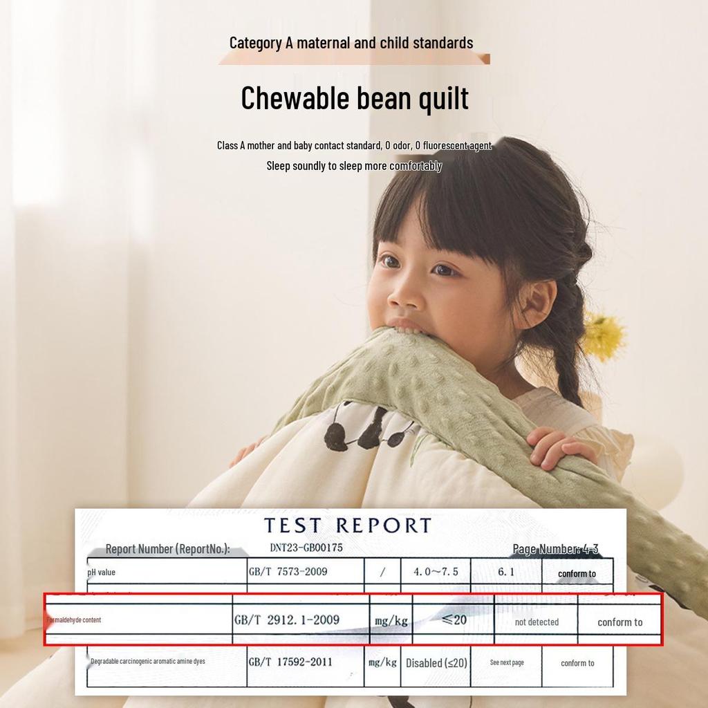 Детское хлопковое одеяло из двойной марли класса А - Всесезонное с соевым наполнителем