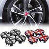 4Pcs 54mm Car Wheel Center Hub Cap Rim Covers UK Flag Badge For Mini JCW S One Countryman R50 R55 R56 R57 R58 Auto Accessories
