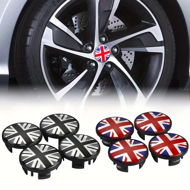 4Pcs 54mm Car Wheel Center Hub Cap Rim Covers UK Flag Badge For Mini JCW S One Countryman R50 R55 R56 R57 R58 Auto Accessories