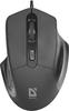 Mysz przewodowa Defender DATUM MB-347 optyczna 1600dpi 4P czarna