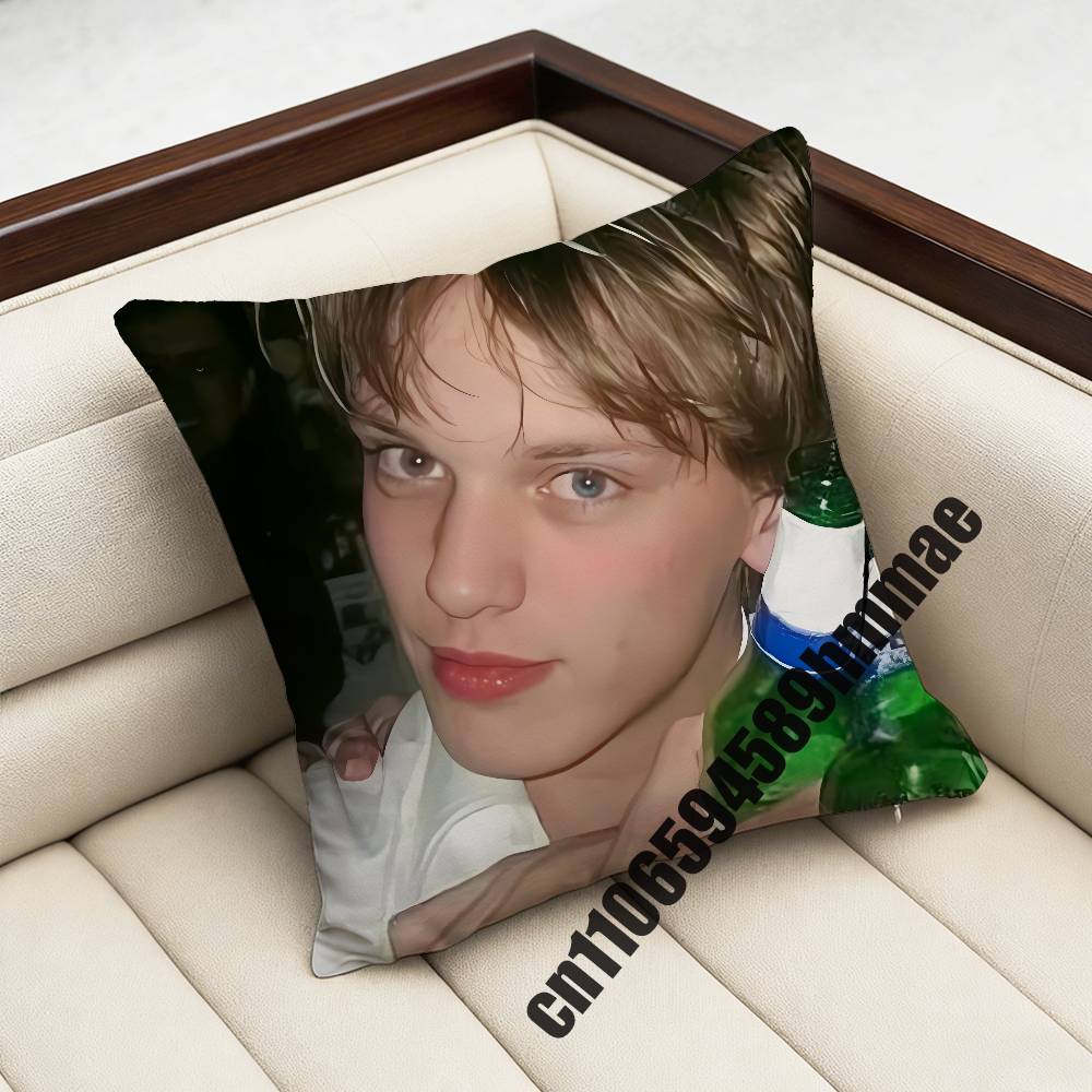 For J-Jamie Campbell Bower Throw Pillow Case Sham 45X45Cm Decoration Square Bed Pillowcase Pad Cover
