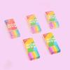 1 Piece Cute Kawaii Creative Rainbow Eraser Rubber Stationery School Supplies Novelty Lovely Eraser