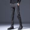 Cotton Slim Fit Casual Pants Men Business Fashion Elasticity Skinny Trousers Classic Black Gray Male Clothes
