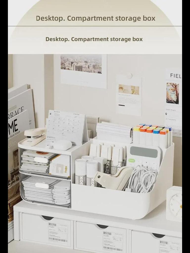 Настольный многофункциональный большой ящик для ручек и подставка для хранения