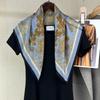 Elegant Temperament Mulberry Silk Silk Scarf Women'S Spring And Autumn Style Foreign Style Versatile 70 Square Scarf Silk Decorative Scarf