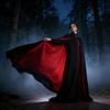 Готический Костюм Вампира для Косплея с Длинной Накидкой для Хэллоуина