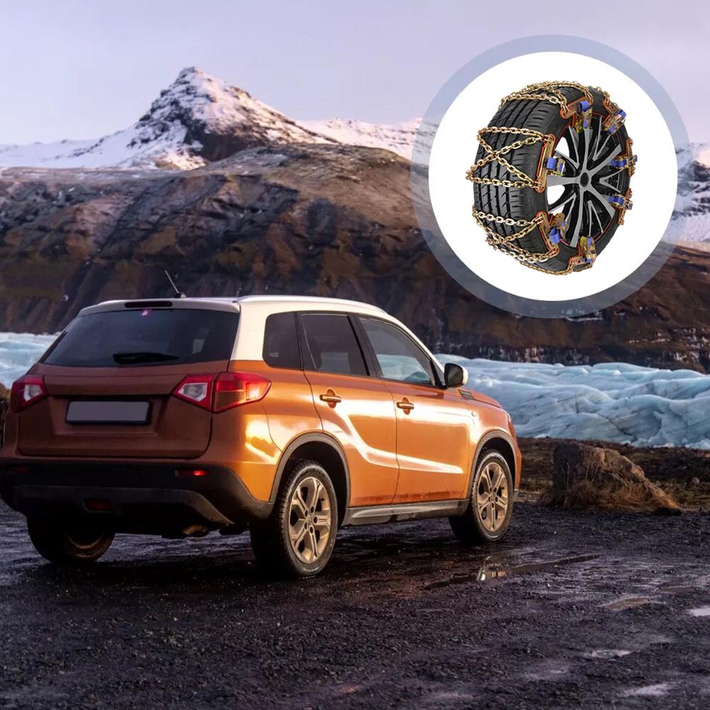 1 шт. противоскользящая цепь для автомобильных шин, цепь для седана, внедорожника, универсальный внедорожник, нет необходимости в домкрате во время зимнего вождения, анти E4k8