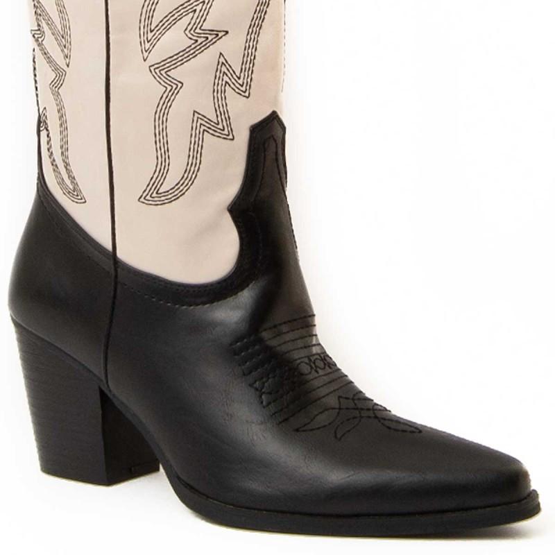 Bota De Tacón Para Mujer. Montevita Vaquera 96629