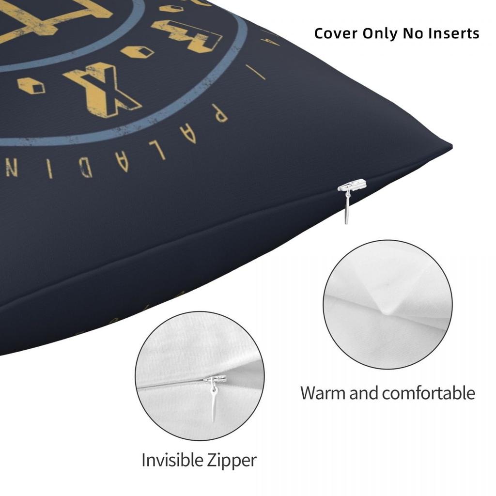 Final Fantasy Xiv Paladin Pillowcase Polyester Linen Velvet Creative Zip Decor Car Cushion Cover