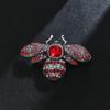 Fashion Retro Inlaid Rhinestone Bee Insect Serie Brooches for Women Charm Crystal Metal Brooch Pins Jewelry Wedding Gifts
