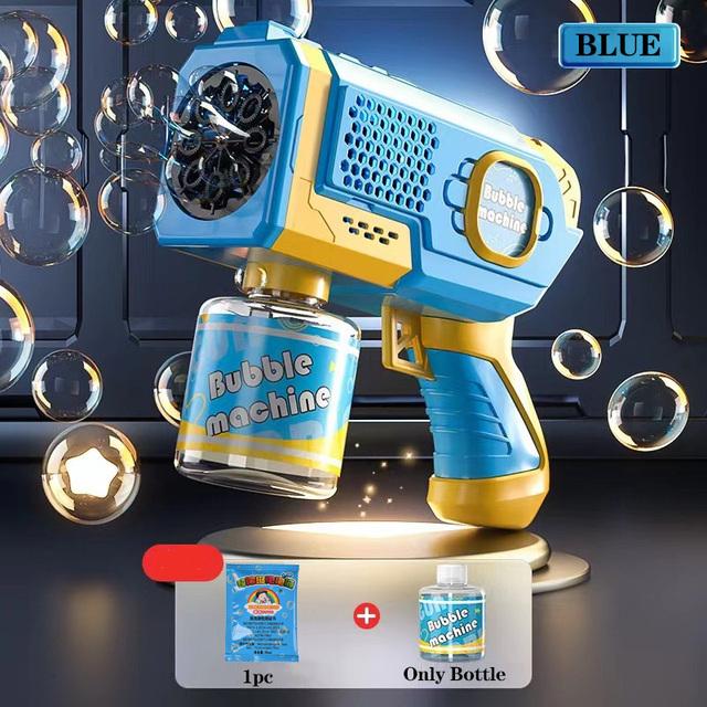 Электрический автоматический пистолет для мыльных пузырей, машина для мыльных пузырей, детская портативная уличная игрушка для вечеринки, светодиодный светильник, игрушки, подарки для детей