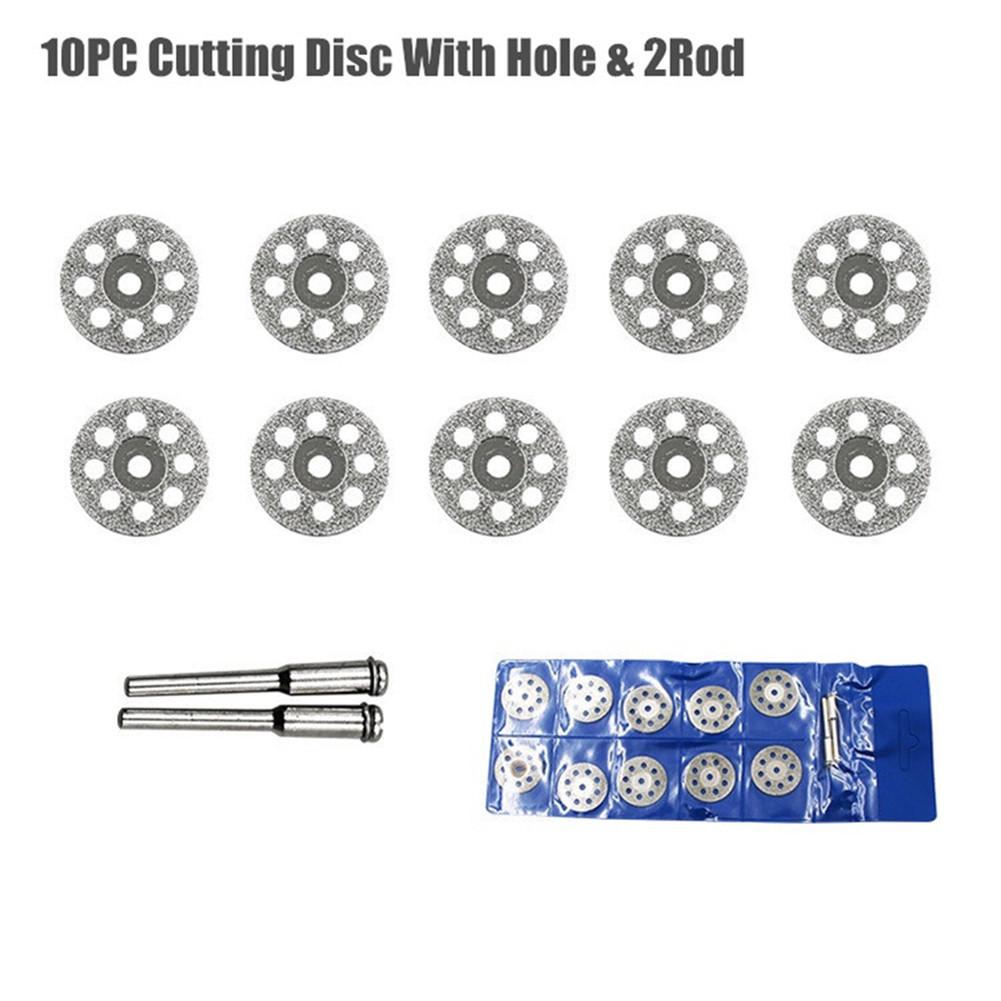 10pcs 22mm Diamond Cutting Wheels Dremel Rotary Tool Die Grinder Metal Cut Off Disc Glass Marble Tile Granite Cutting Accessory