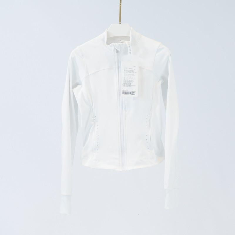 Женская спортивная куртка облегающего кроя со светоотражающими элементами - Легкий нейлон-спандекс, воротник-стойка для летних мероприятий на открытом воздухе