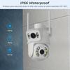 ICSEE 8MP 4K двойной объектив WIFI PTZ IP-камера безопасности двойной экран в реальном времени Ai автоматическое отслеживание обнаружения тела наружное водонепроницаемое видеонаблюдение CCTV