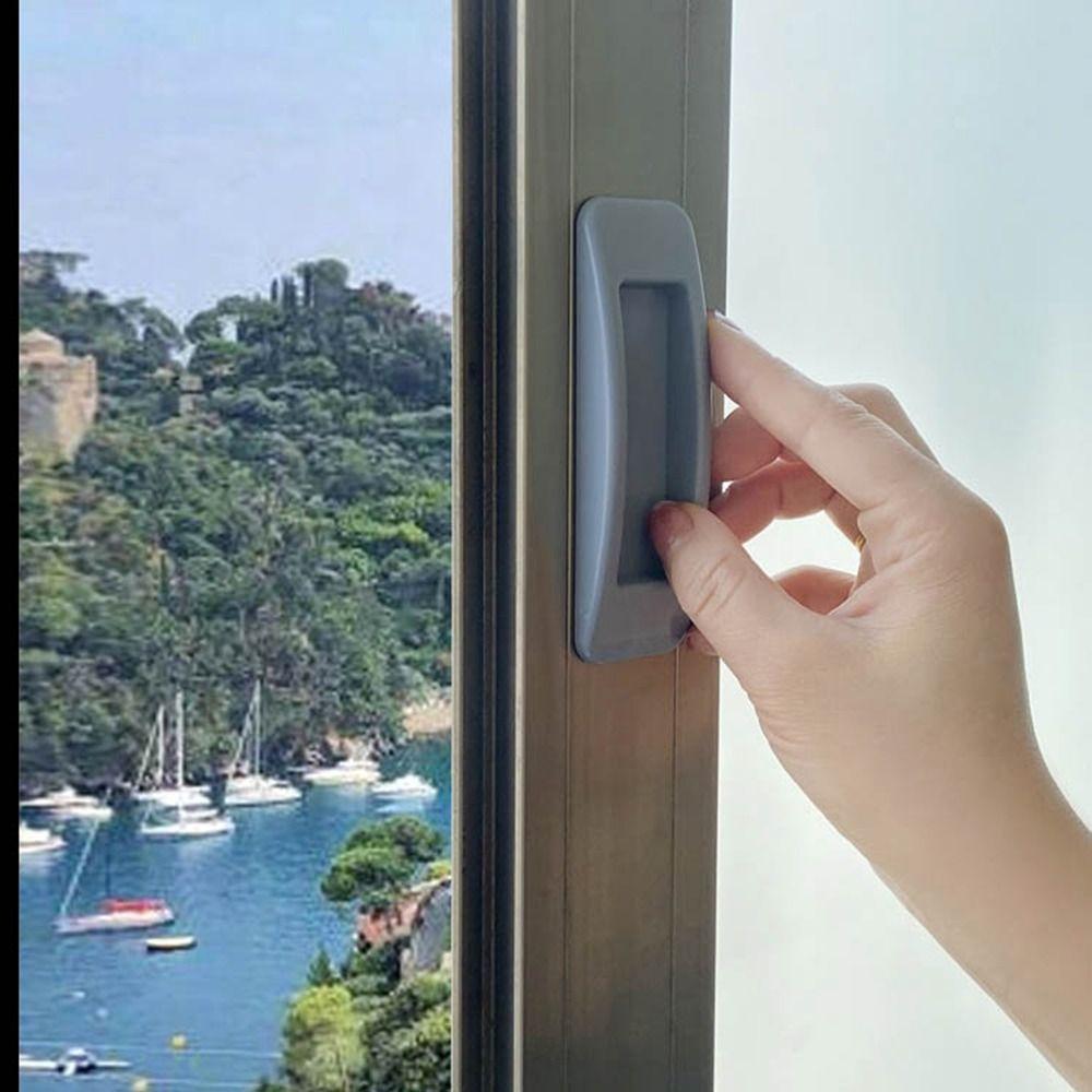 1pair Plastic Furniture Knob Paste Wardrobe Pull Multipurpose Door Handle Glass Window