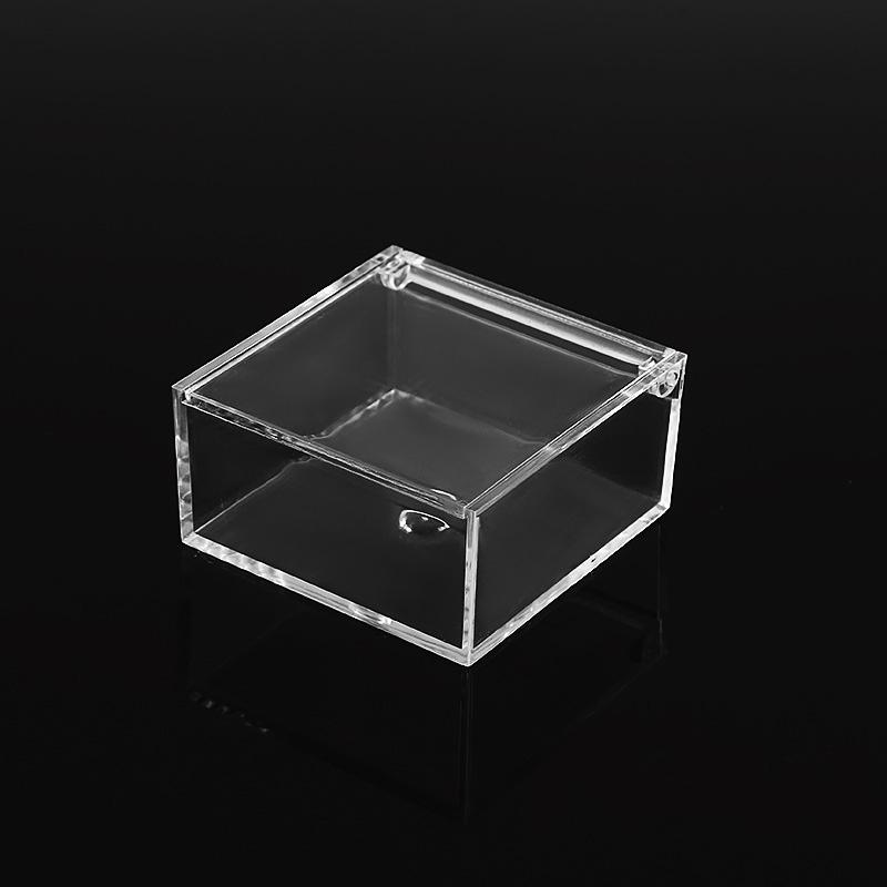 1 шт. модная коробка для хранения, дисплей для хранения, пылезащитная прозрачная акриловая коробка, подарочная коробка, квадратная флип-коробка