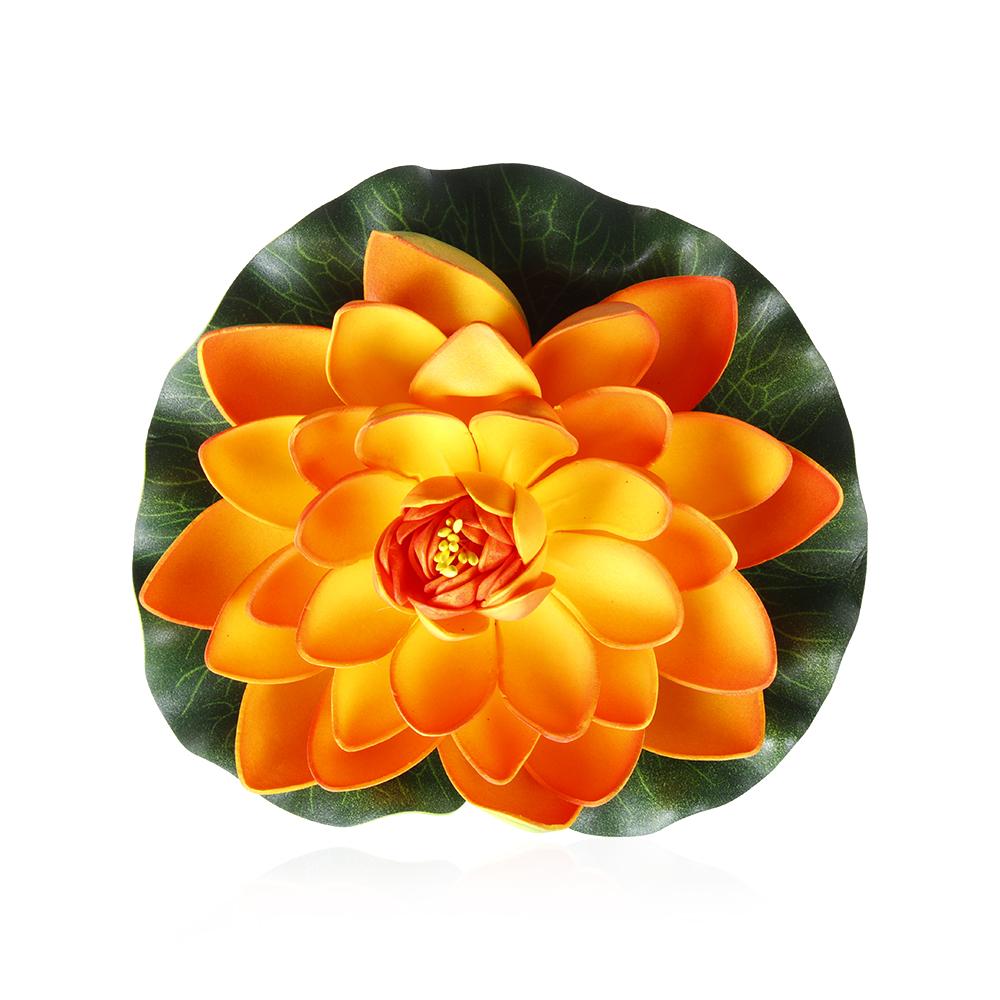 Plants Home Decoration Green Leaves Water Lily Simulation Artificial Lotus Flower Fake Plants