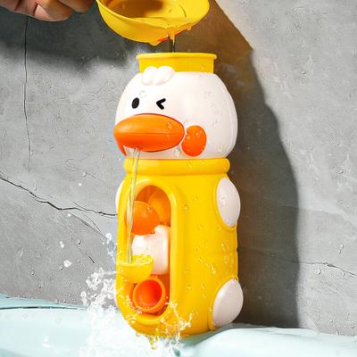 Игрушки для ванны для малышей Утка Вращающееся водяное колесо Ванная комната Сильные присоски Совок для воды Веселые игрушки для ванны Подарки для детей