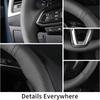 LYSH4 Customized Car Steering Wheel Cover For Kia Sorento 2015 2016 2017 2018 Sedona 2015-2019 Car Accessories Hand-sewn Steering Wrap