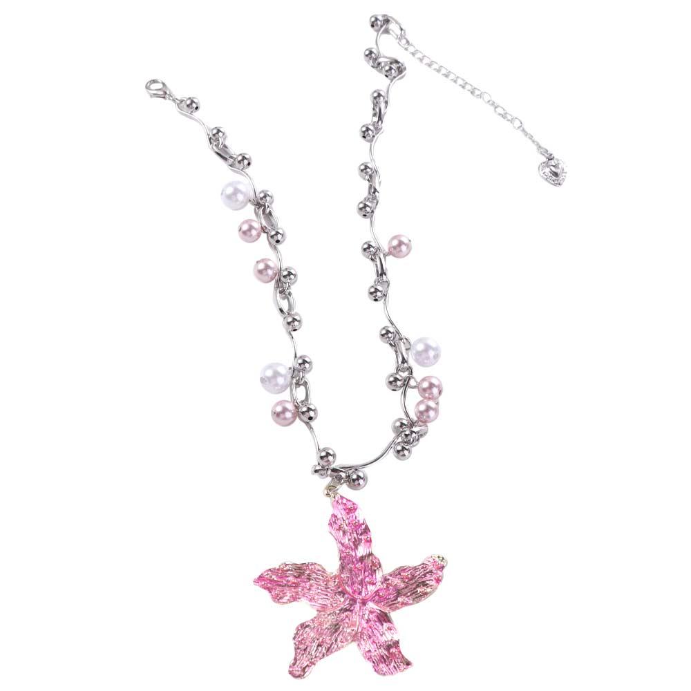 Imitation Pearl Pearls Necklace Bohemia Clavicle Chain Starfish Pendant Necklace  Jewelry Gifts