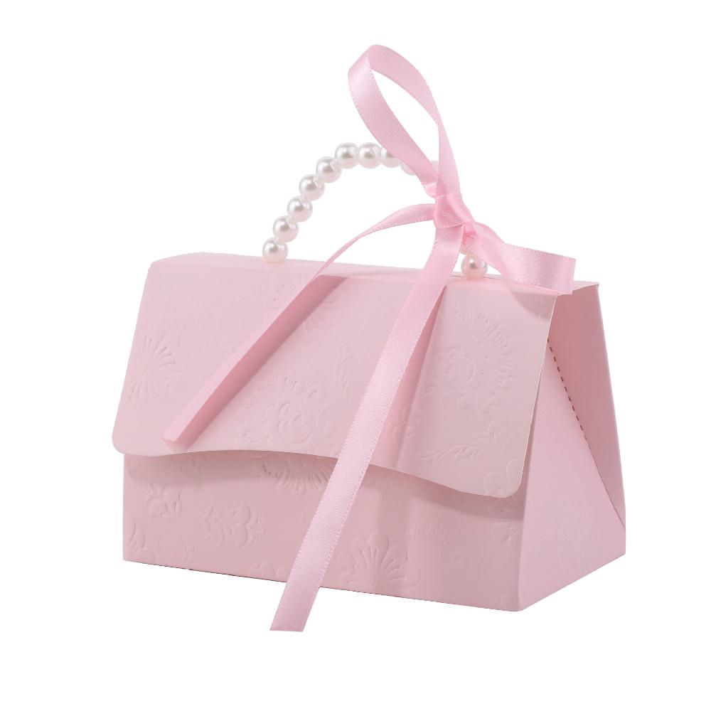 10 шт. свадебных сувениров коробки с жемчужной ручкой ленты DIY набор крафт-бумага коробки подарочные коробки для дня рождения сувениры бутик свадьба и годовщина