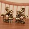 Статуэтка Лошади Фэн-шуй 2026 Год Лошади Настольные Латунные Украшения Китайский Новый Год Благословение Сувенир Скульптура Зодиакального Животного для Фестиваля Домашний Декор