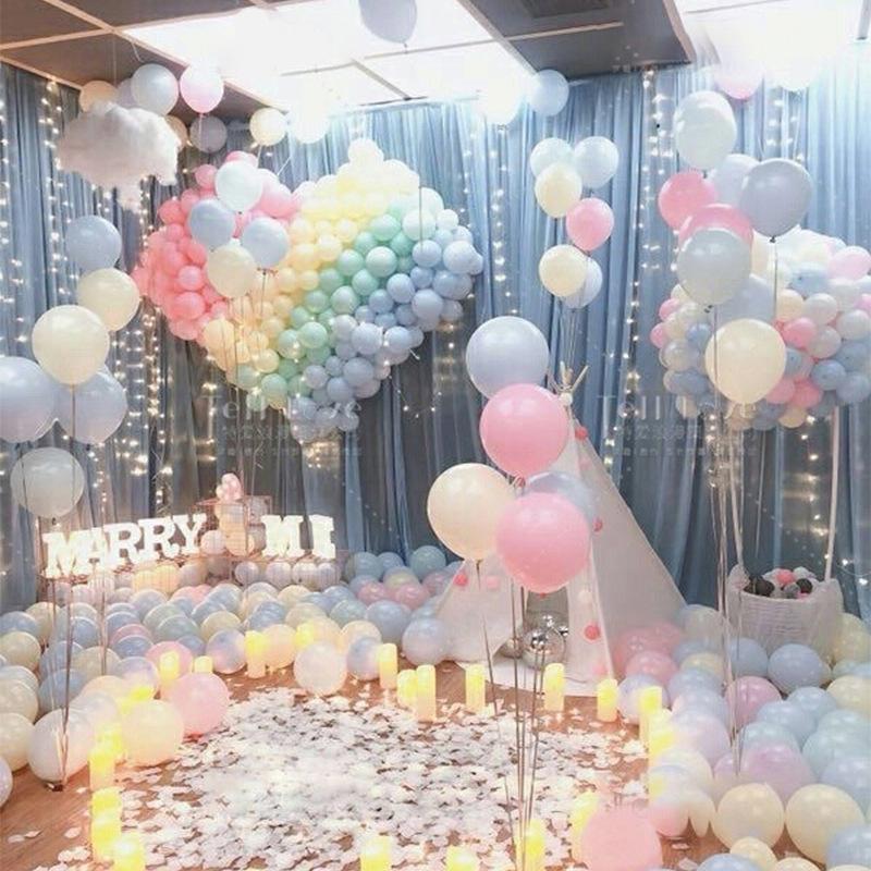 100 шт. 10-дюймовые латексные шары пастельного цвета для украшения дня рождения, вечеринки, детского душа, свадебной церемонии, арки из воздушных шаров