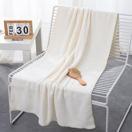 Банное полотенце из кораллового флиса высокой плотности, пушистое, быстро впитывающее воду, быстросохнущее, пляжное полотенце, полотенце для душа в отеле, пригодное для машинной стирки, полотенце для бассейна