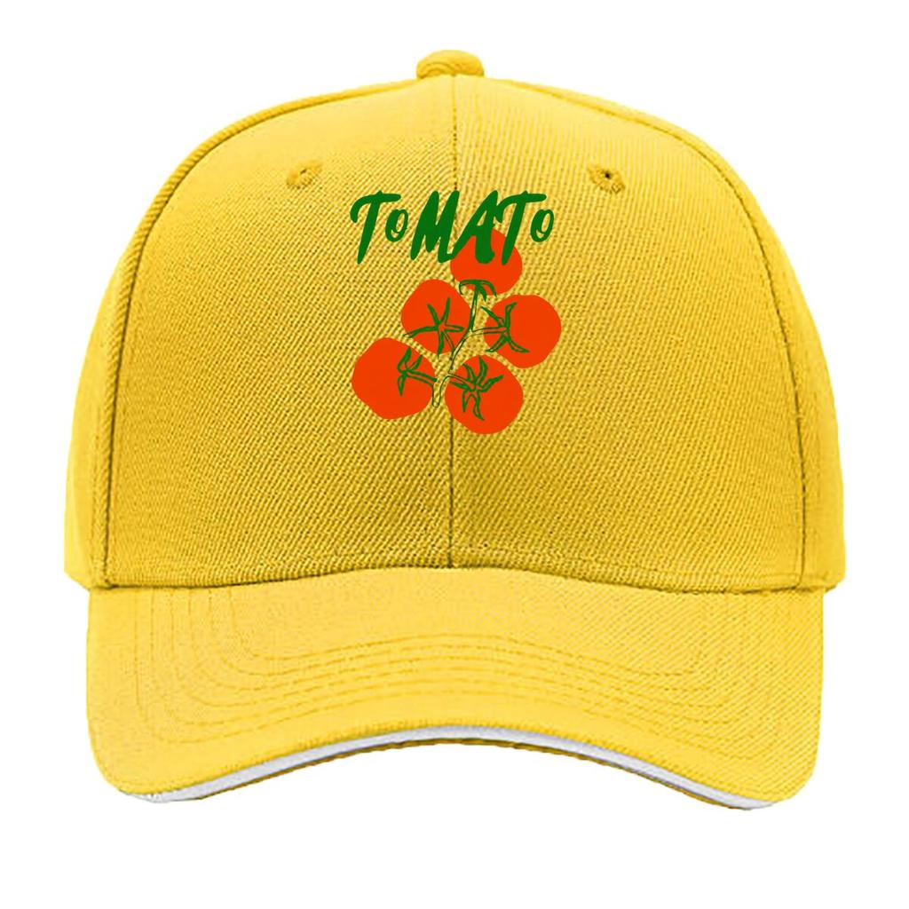 Tomato Tomato Garden Aesthetic Red Tomato Illustration Sandwich Baseball Cap Unisex Women Sun Cap Outdoor Workouts Hat
