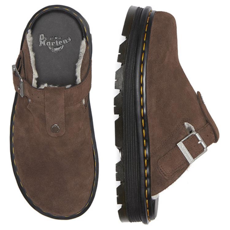 Dr. Martens Fashion Versatile Open-Toe Slippers Unisex Slippers Dark-Brown 31938201