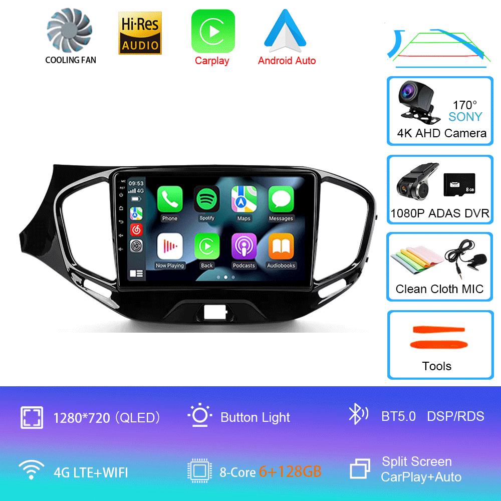 Android 14 для LADA Vesta Cross Sport 2015 2022 Автомобильный радиоприемник Мультимедиа Видеоплеер Навигация стерео Нет 2din 2 din