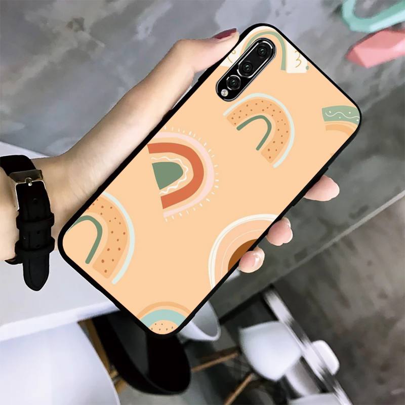 Красивый радужный чехол для телефона Huawei G7 G8 P7 P8 P9 P10 P20 P30 Lite Mini Pro P Smart Plus Cove Fundas