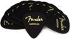Classic Celluloid 351 12 Count Picks, Black, Shape, Medium,
