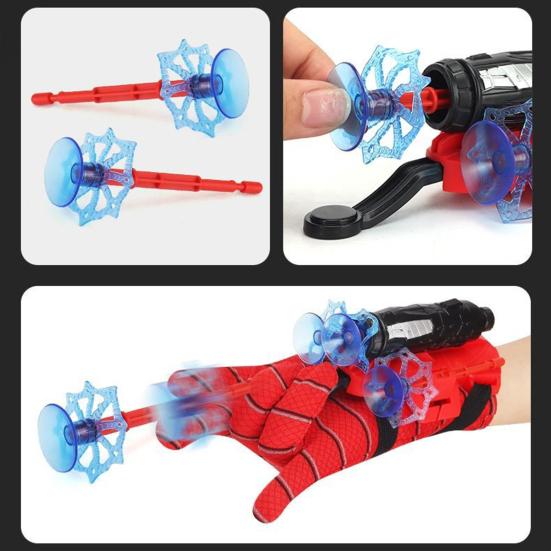 Spiderman Wrist Launcher Strong Suction Cup Catapult Toy Action Figure Spiderman Cosplay Toys Children Launcher Toy Boys Girls Gift