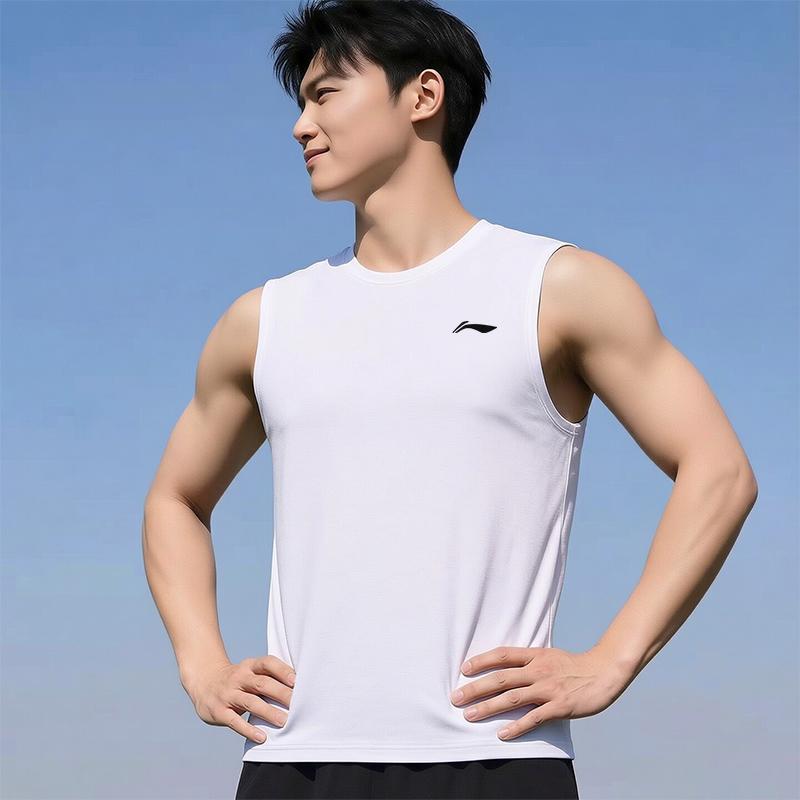 Li Ning Мужские майки с V-образным вырезом Тонкие LWTW106-1