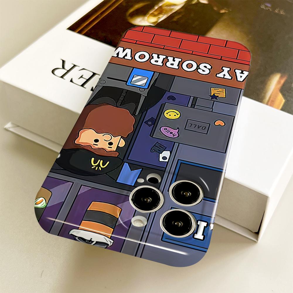 Универсальный чехол для телефона с пленкой и мультяшным модным дизайном, твердый чехол с полным покрытием, защитный чехол для камеры для iPhone, Samsung, Xiaomi, Poco, Redmi, Huawei, Honor