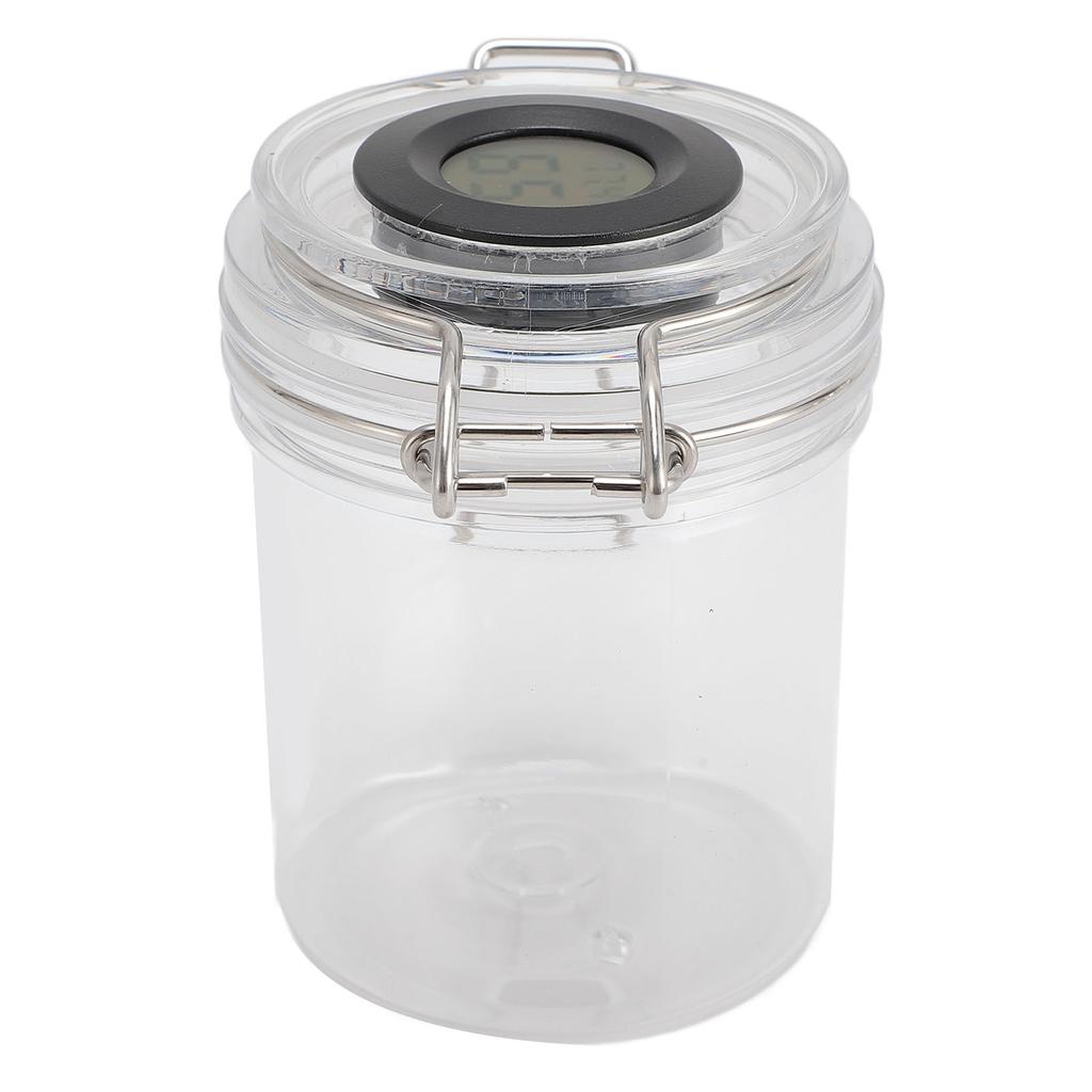 Резервуар для хранения клея для ресниц 250 мл, банка для хранения клея для ресниц, контейнер для клея для ресниц с дисплеем температуры и влажности для клея для наращивания ресниц