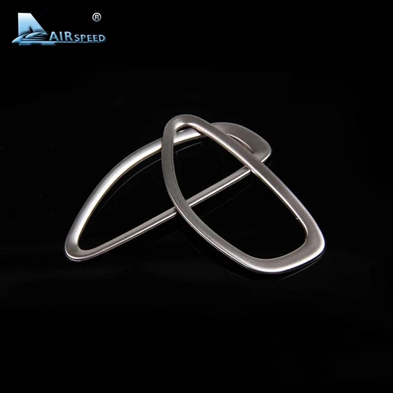 Stainless Steel AC Outlet Trim Sticker for Volvo V40 2012-2017 Interior Accessories