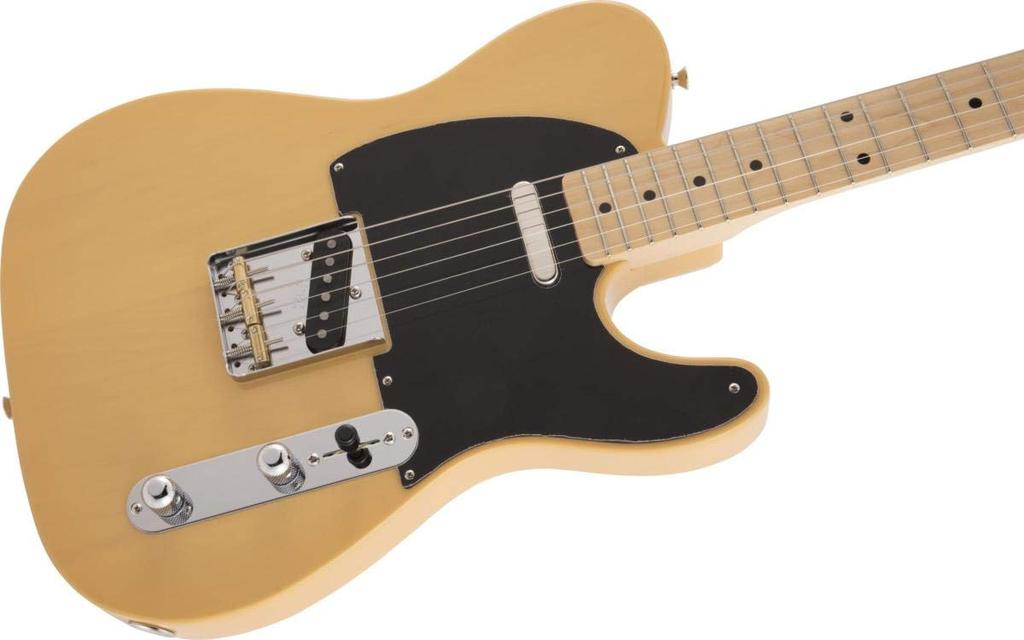 Fender Электрогитара Сделано в Японии Традиционные 50-е Клен Butterscotch Blonde Telecaster®, Накладка грифа,